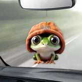 Adorable Frog - Personalized Frog Car Ornament