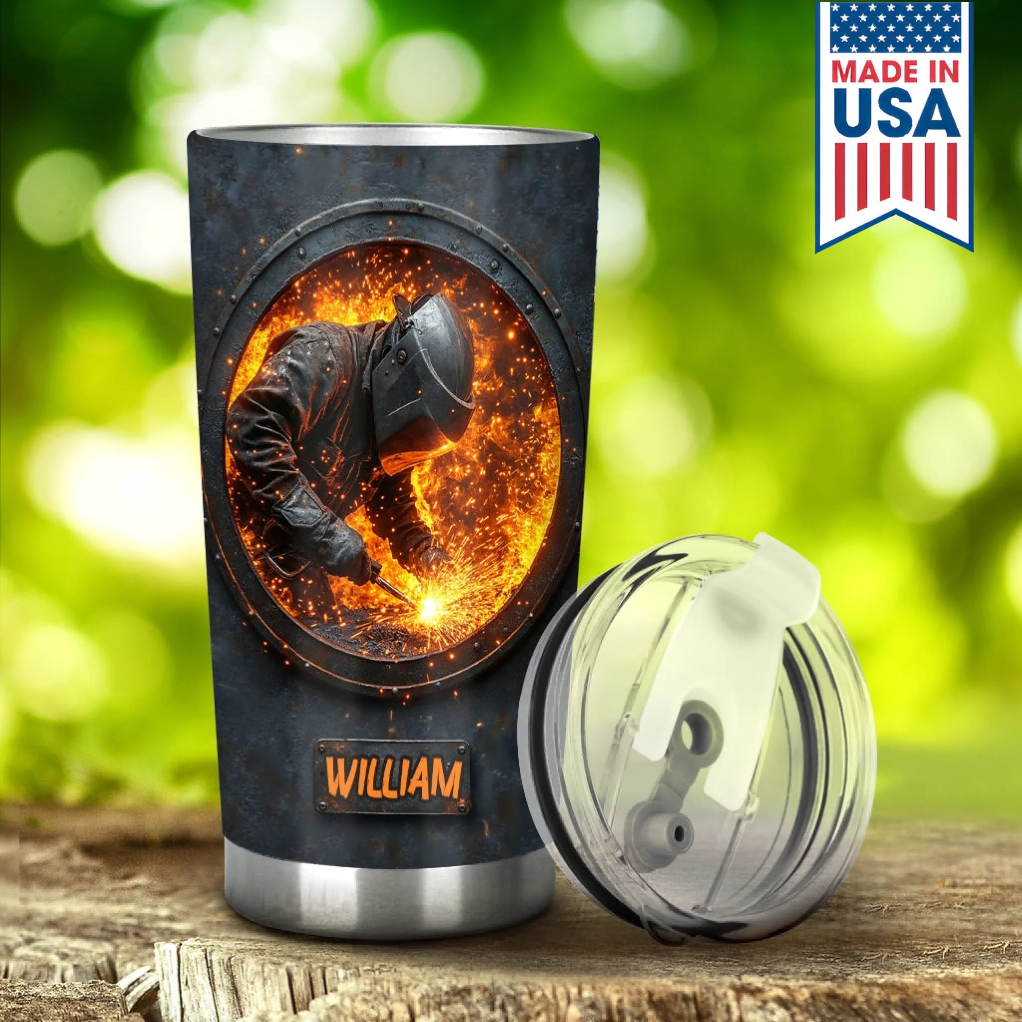 Gift For Welder Man - Personalized Welder Tumbler
